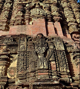 Ornate temple facade