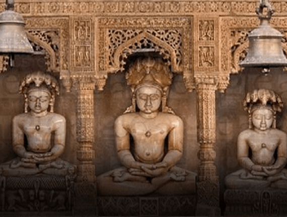 Historic Jain temple sculpture